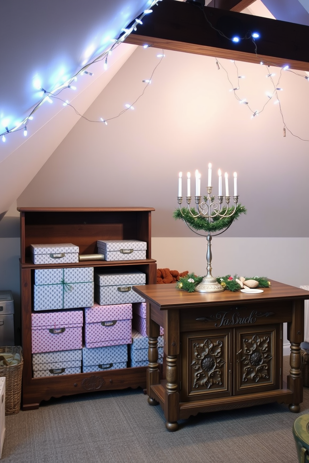 Attic Hanukkah Decorating Ideas 29