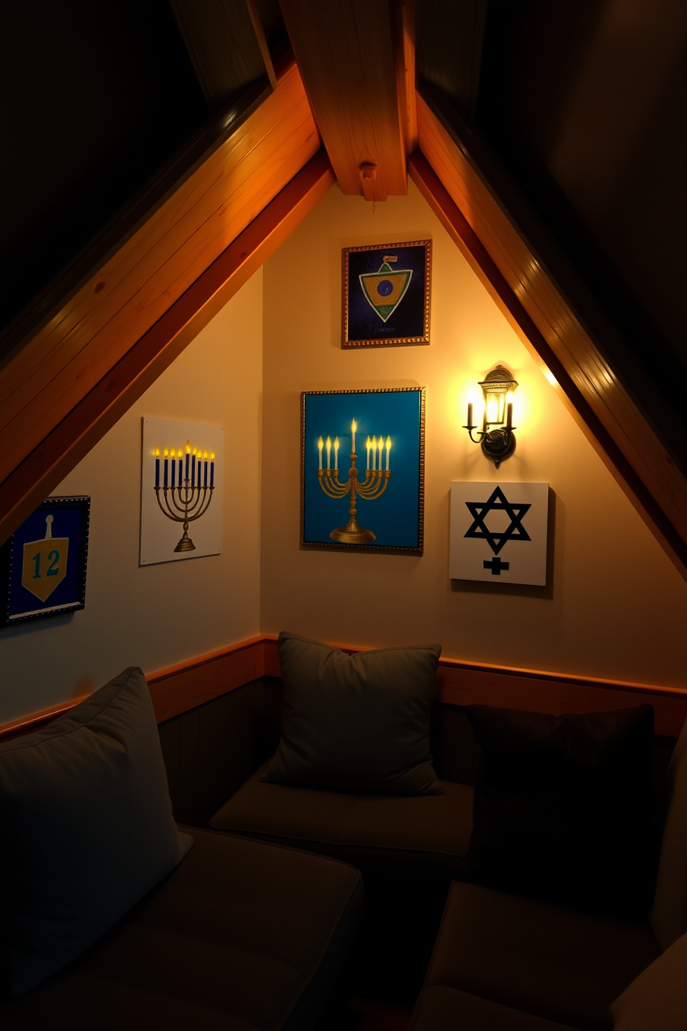 Attic Hanukkah Decorating Ideas 6