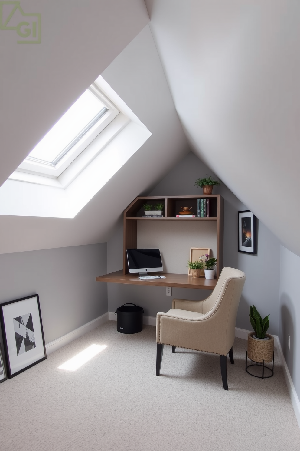 Attic Office Design Ideas 10