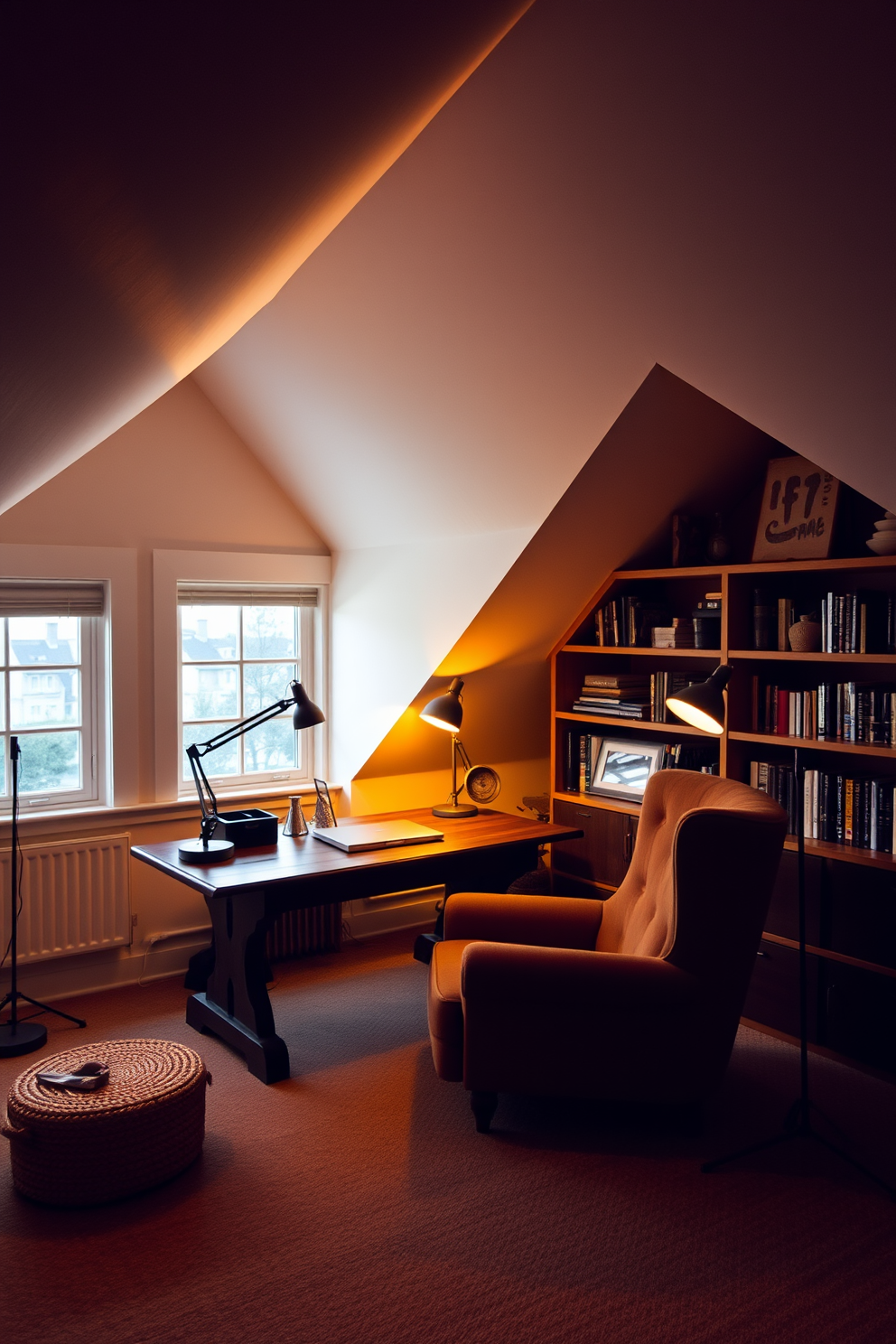 Attic Office Design Ideas 20