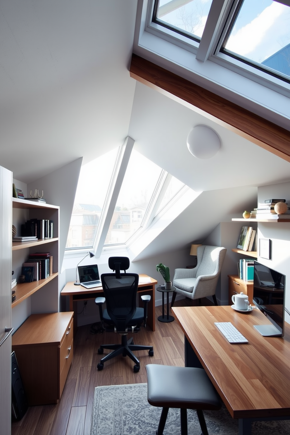 Attic Office Design Ideas 24