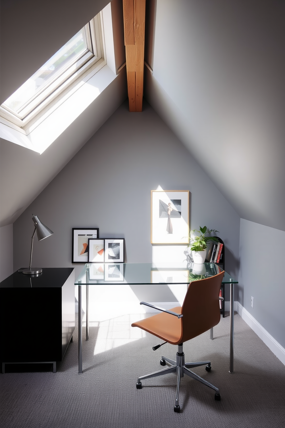 Attic Office Design Ideas 30