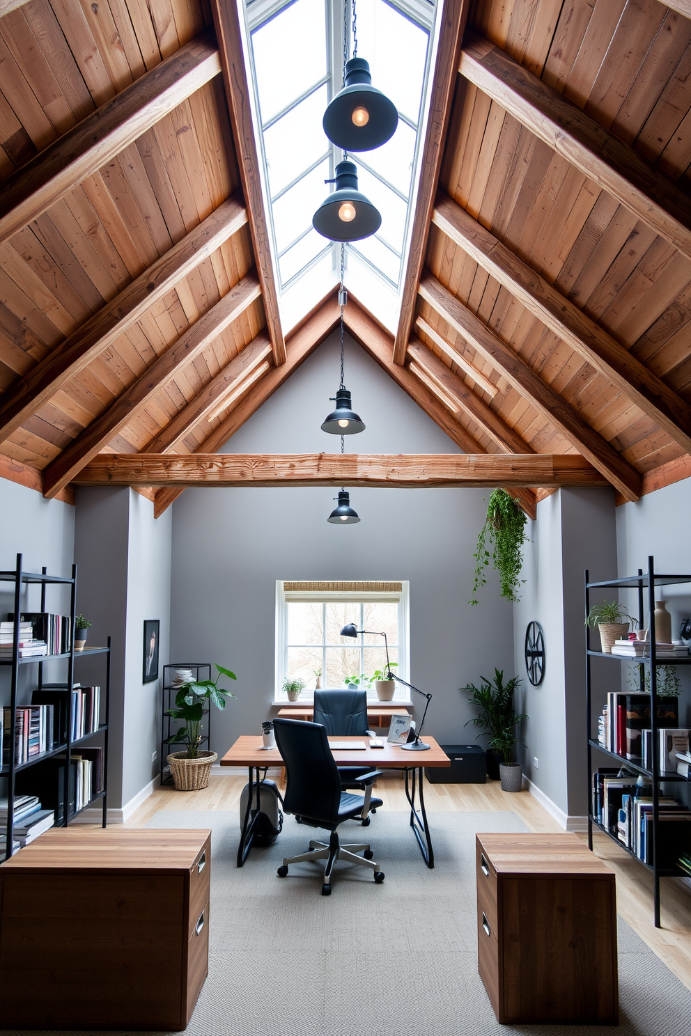 Attic Office Design Ideas 8