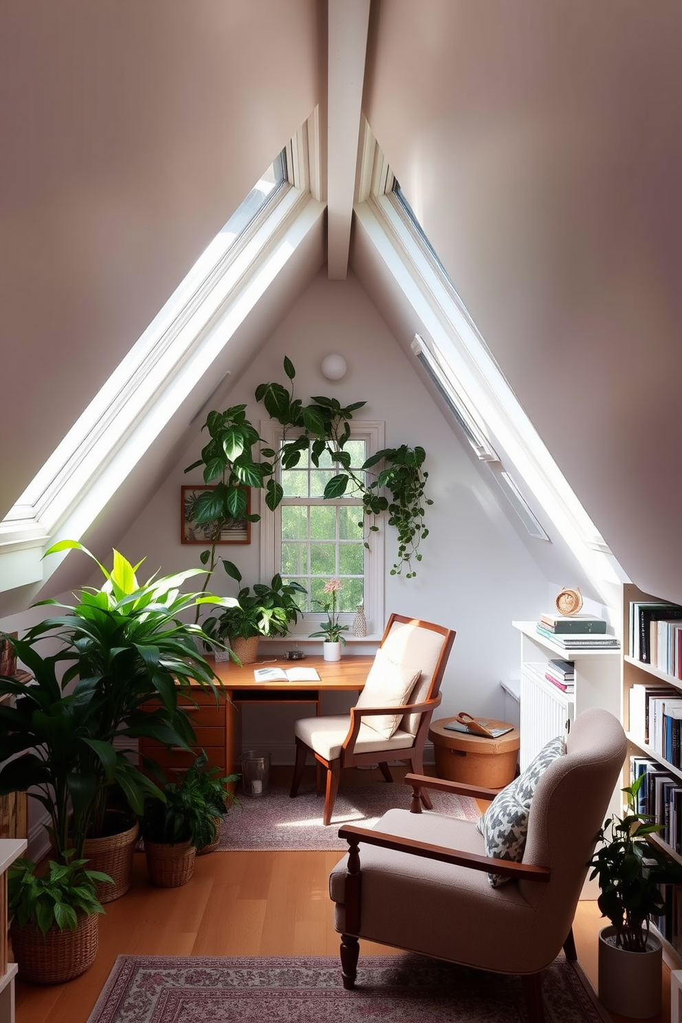 Attic Office Design Ideas 9