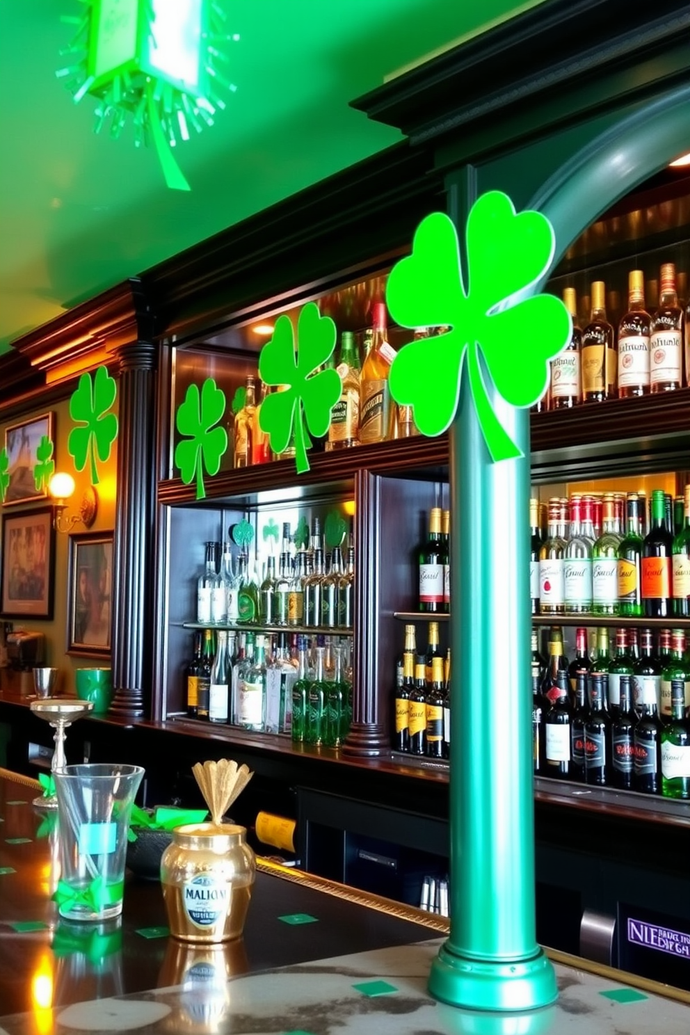 Bar Area St Patricks Day Decorating Ideas 14