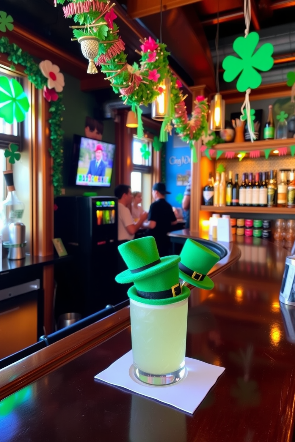 Bar Area St Patricks Day Decorating Ideas 17