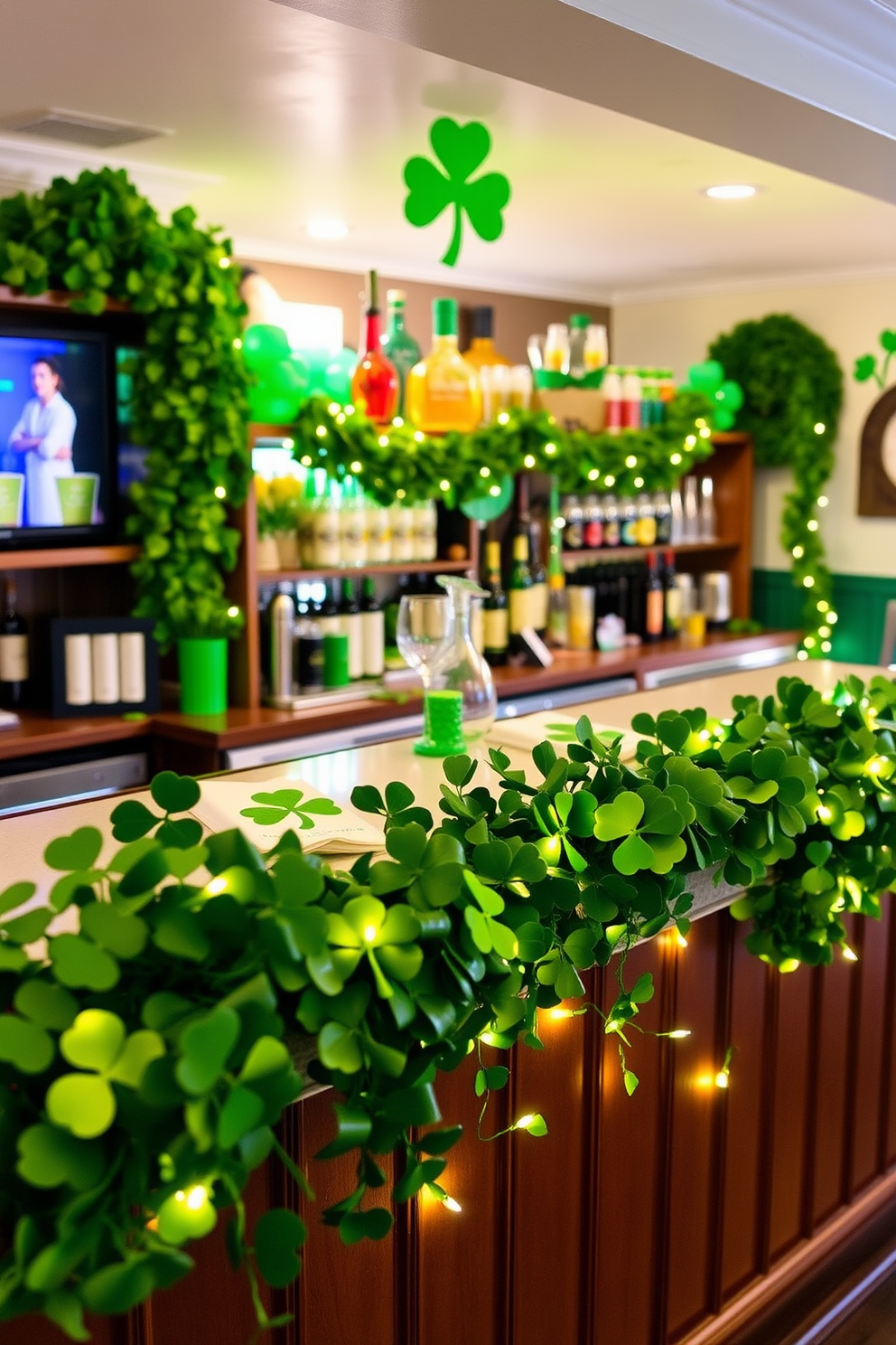 Bar Area St Patricks Day Decorating Ideas 18