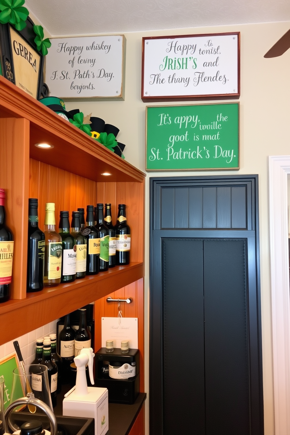 Bar Area St Patricks Day Decorating Ideas 26