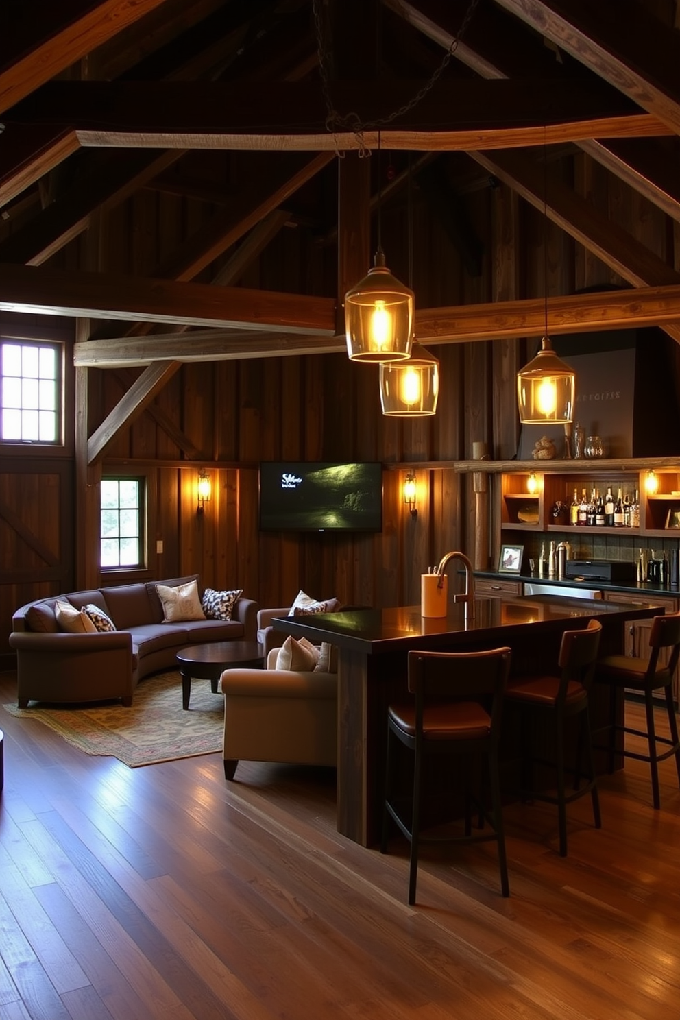 Barn Man Cave Design Ideas 17