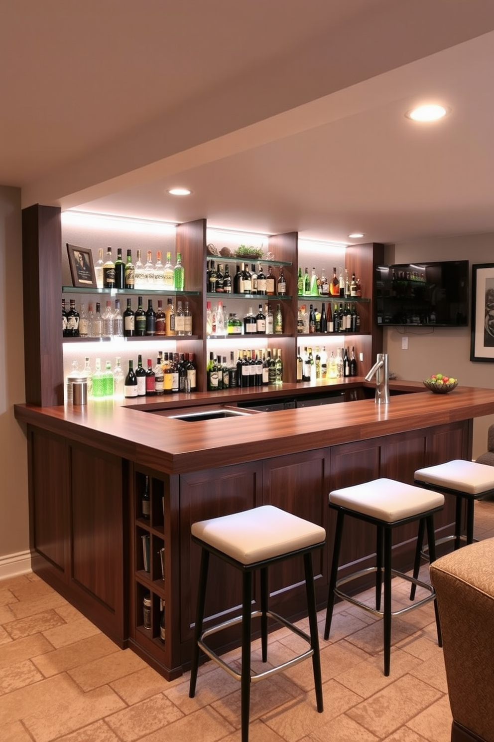 Basement Bar Design Ideas 26