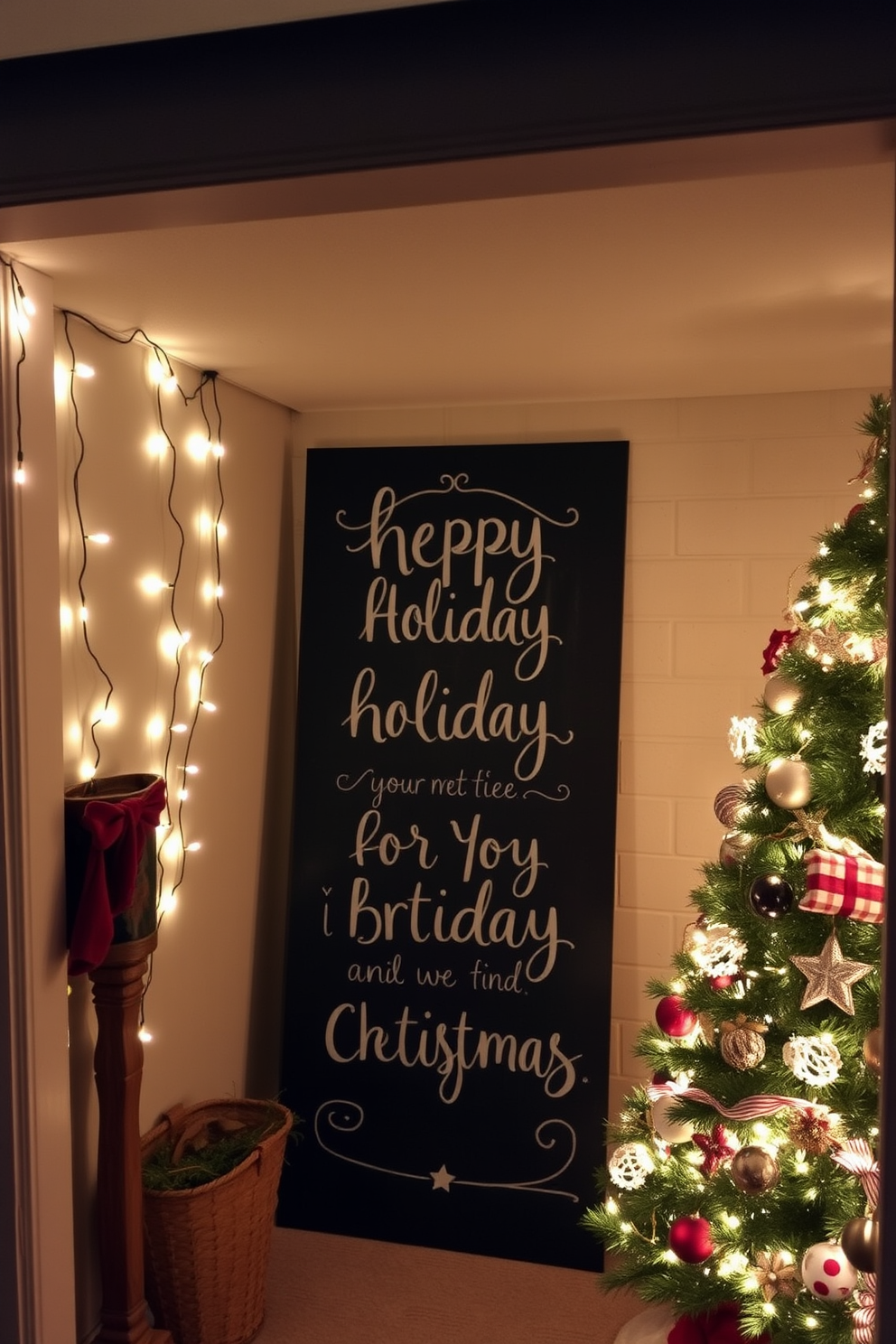 Basement Christmas Decorating Ideas 23