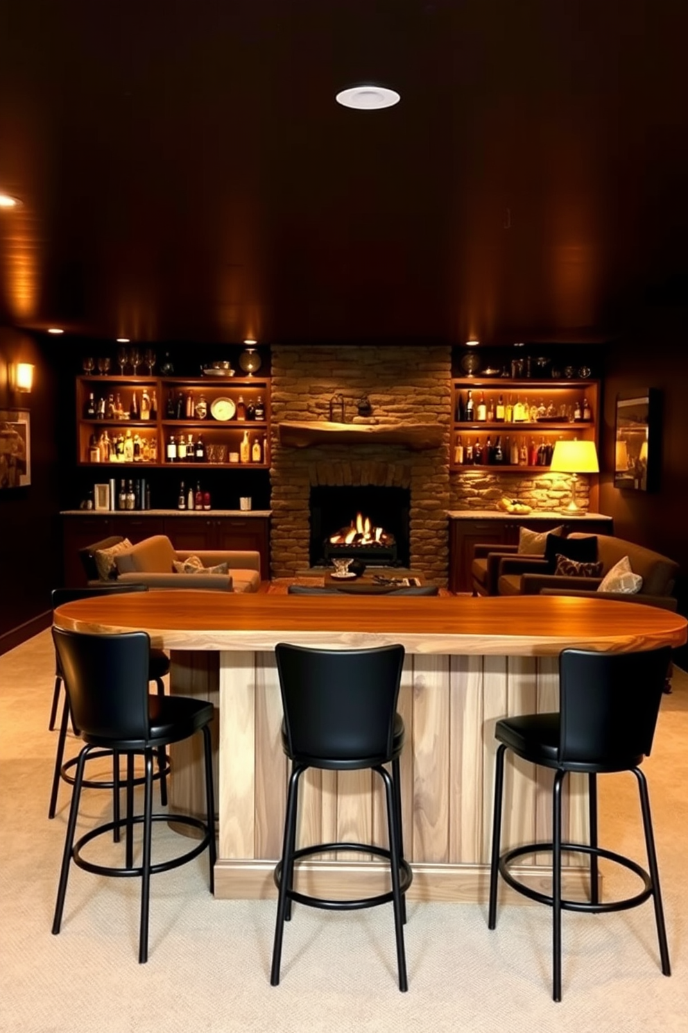 Basement Dry Bar Design Ideas 29