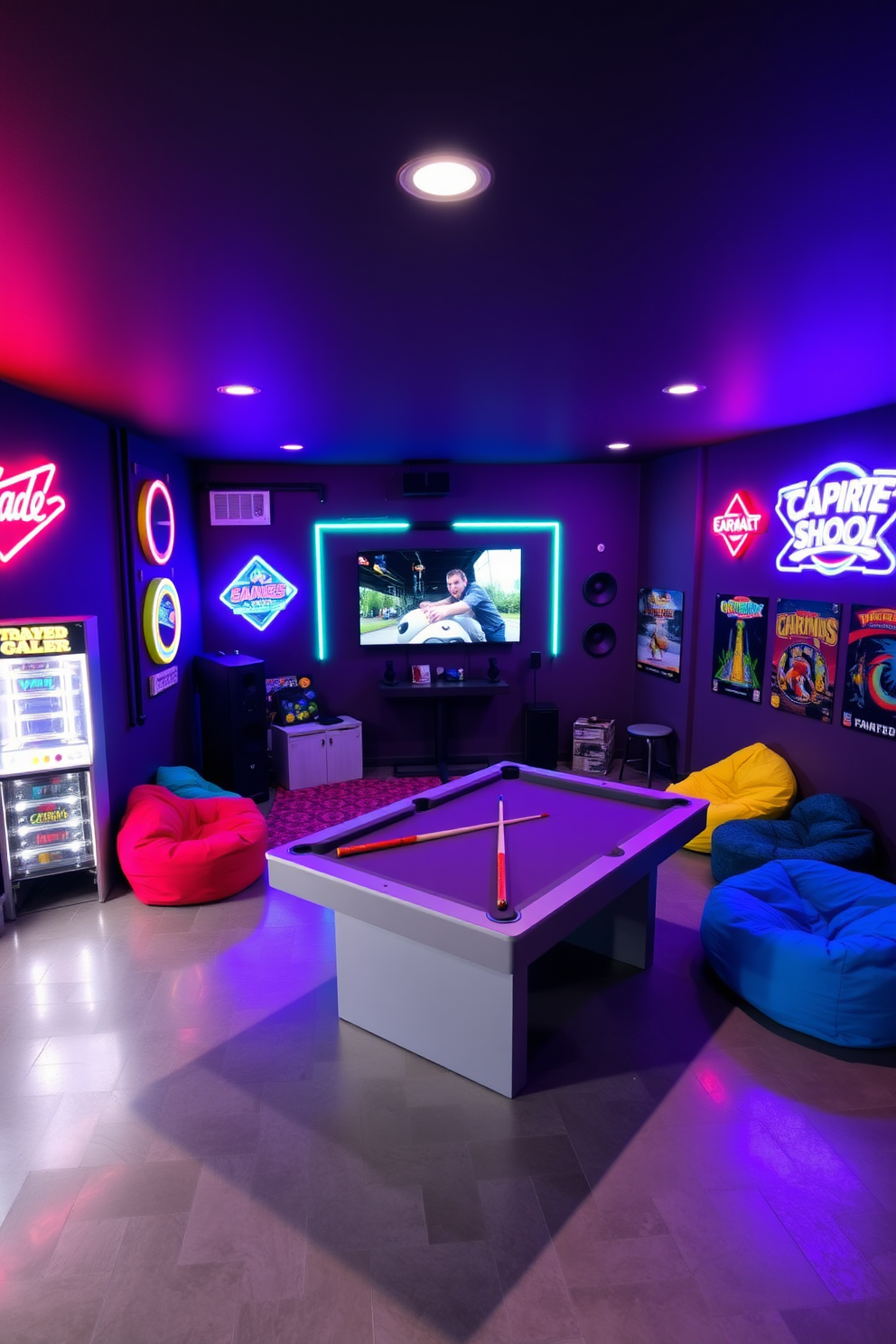 Basement Game Room Design Ideas 10