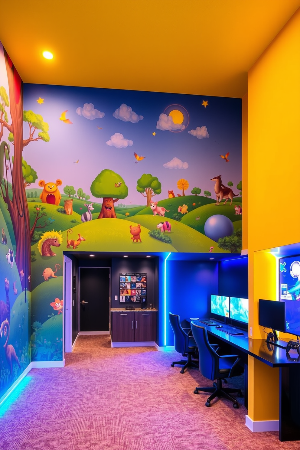 Basement Game Room Design Ideas 12