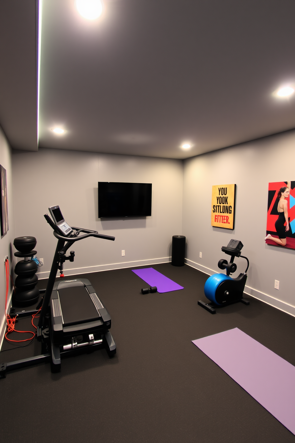 Basement Gym Design Ideas 17