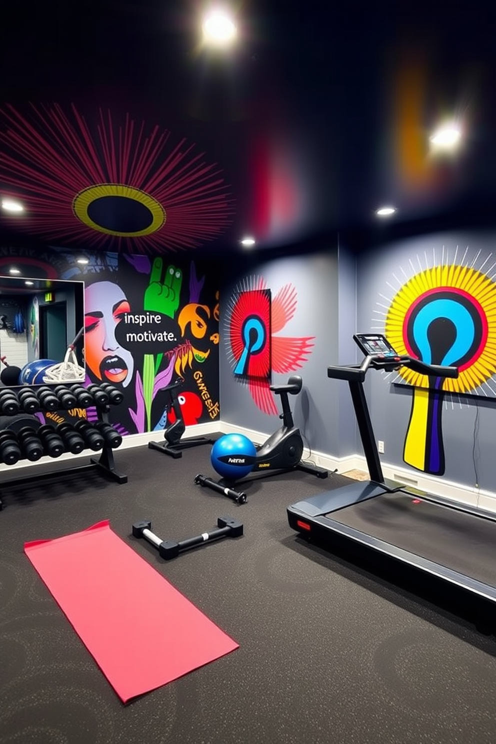 Basement Gym Design Ideas 25