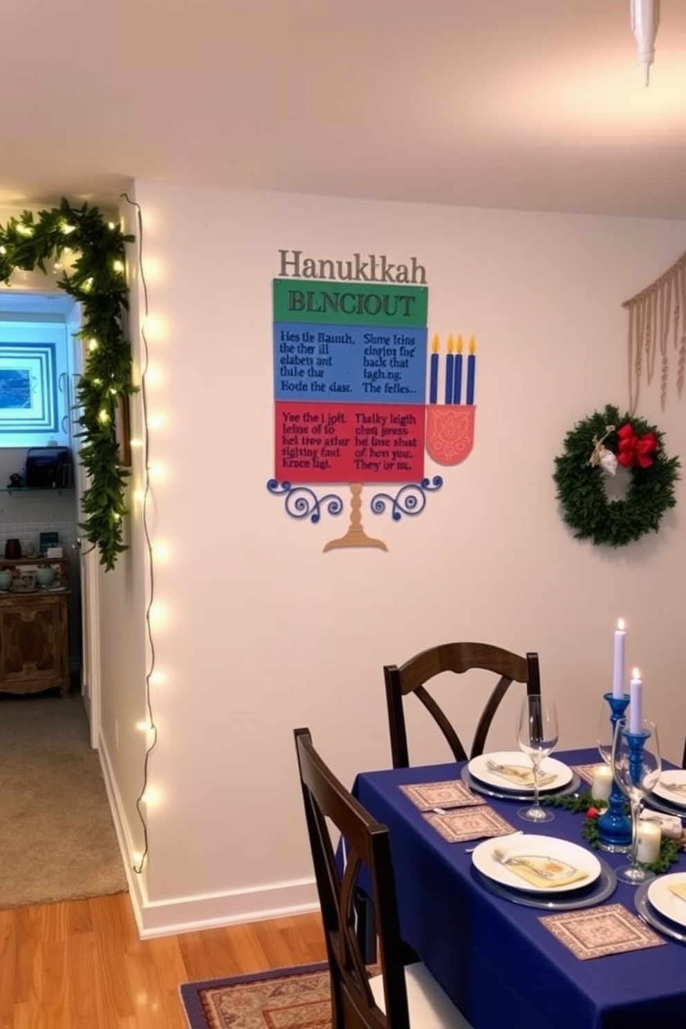 Basement Hanukkah Decorating Ideas 10