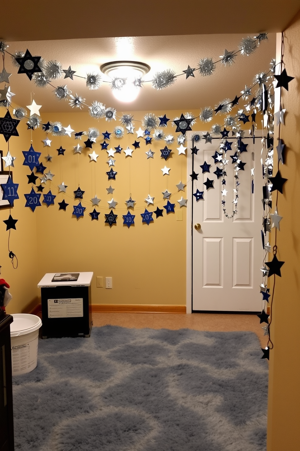 Basement Hanukkah Decorating Ideas 12