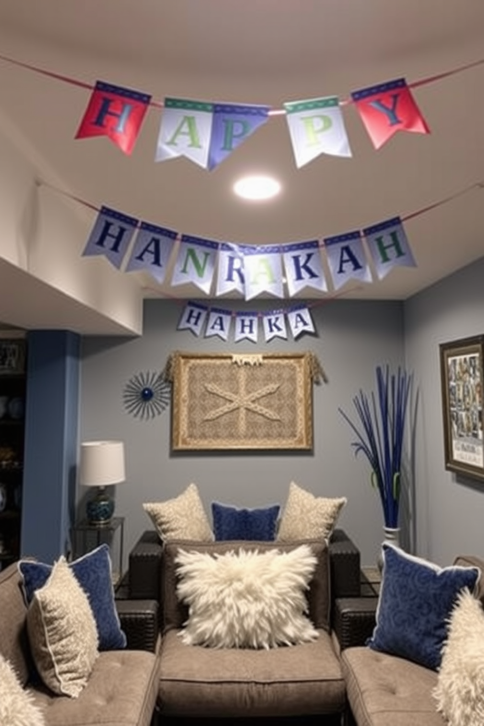 Basement Hanukkah Decorating Ideas 15