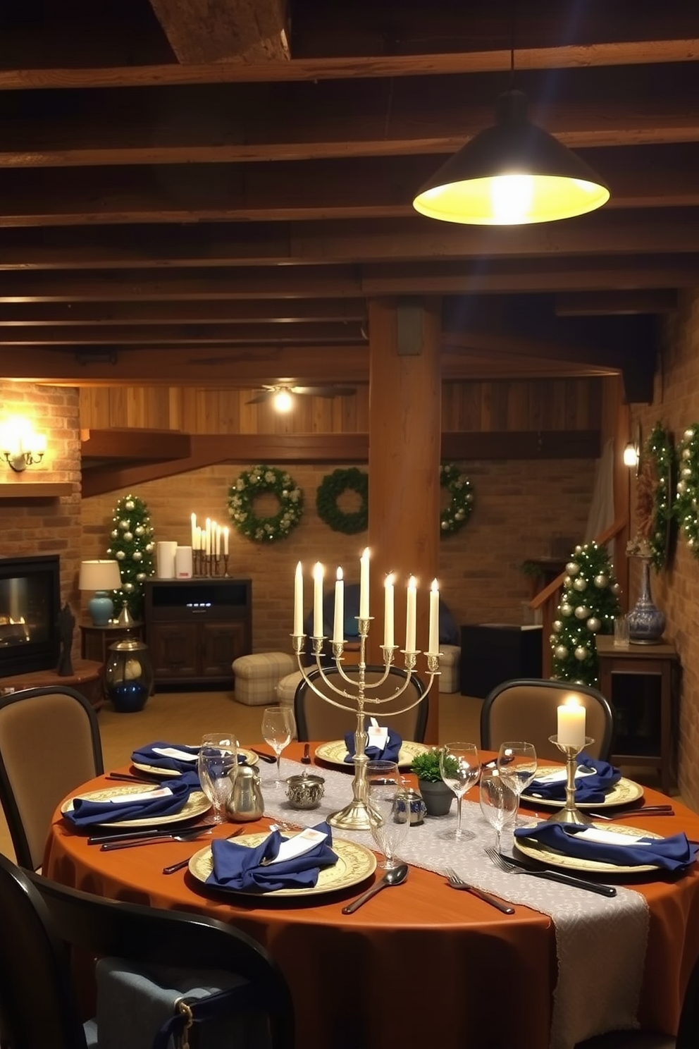 Basement Hanukkah Decorating Ideas 18