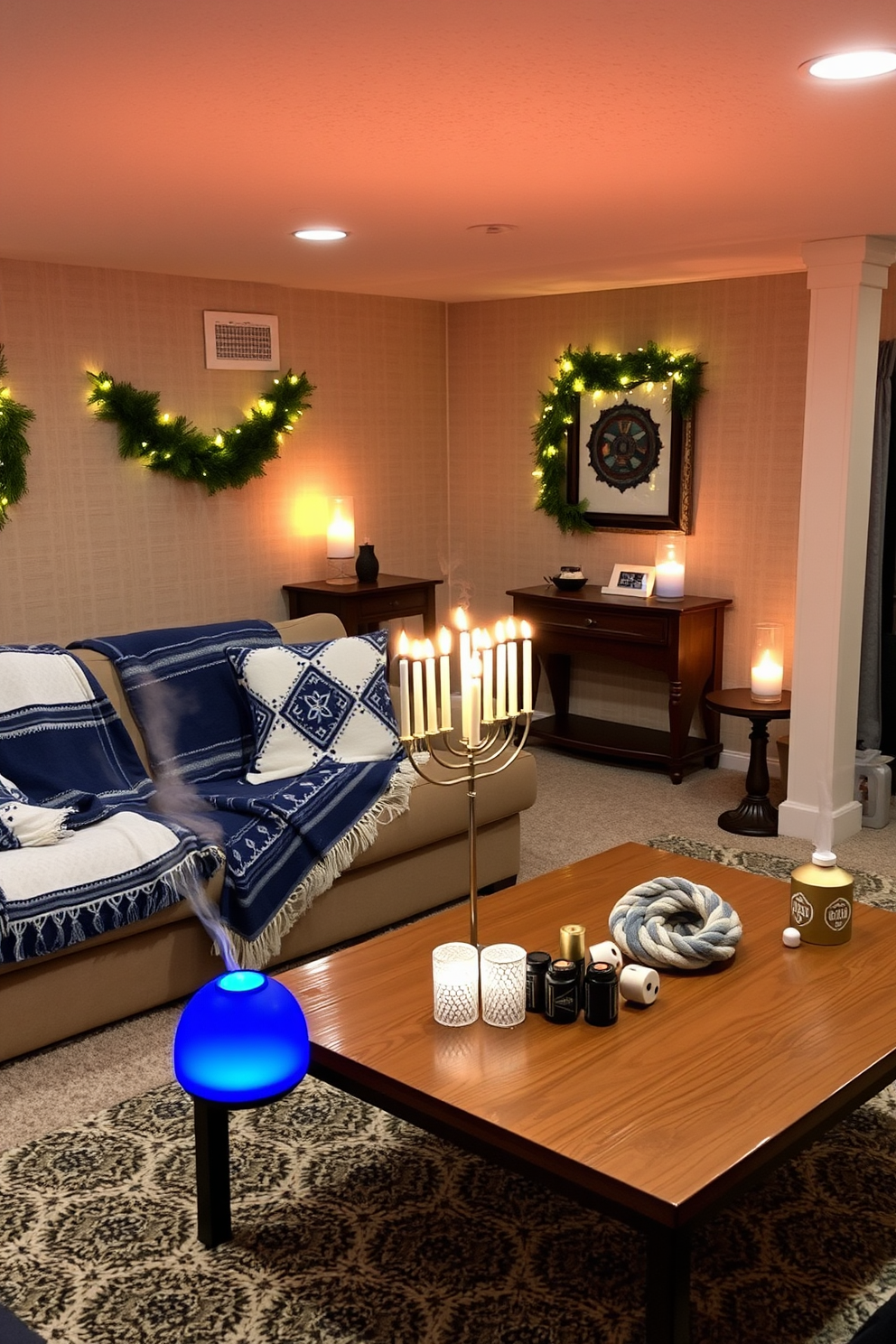 Basement Hanukkah Decorating Ideas 26