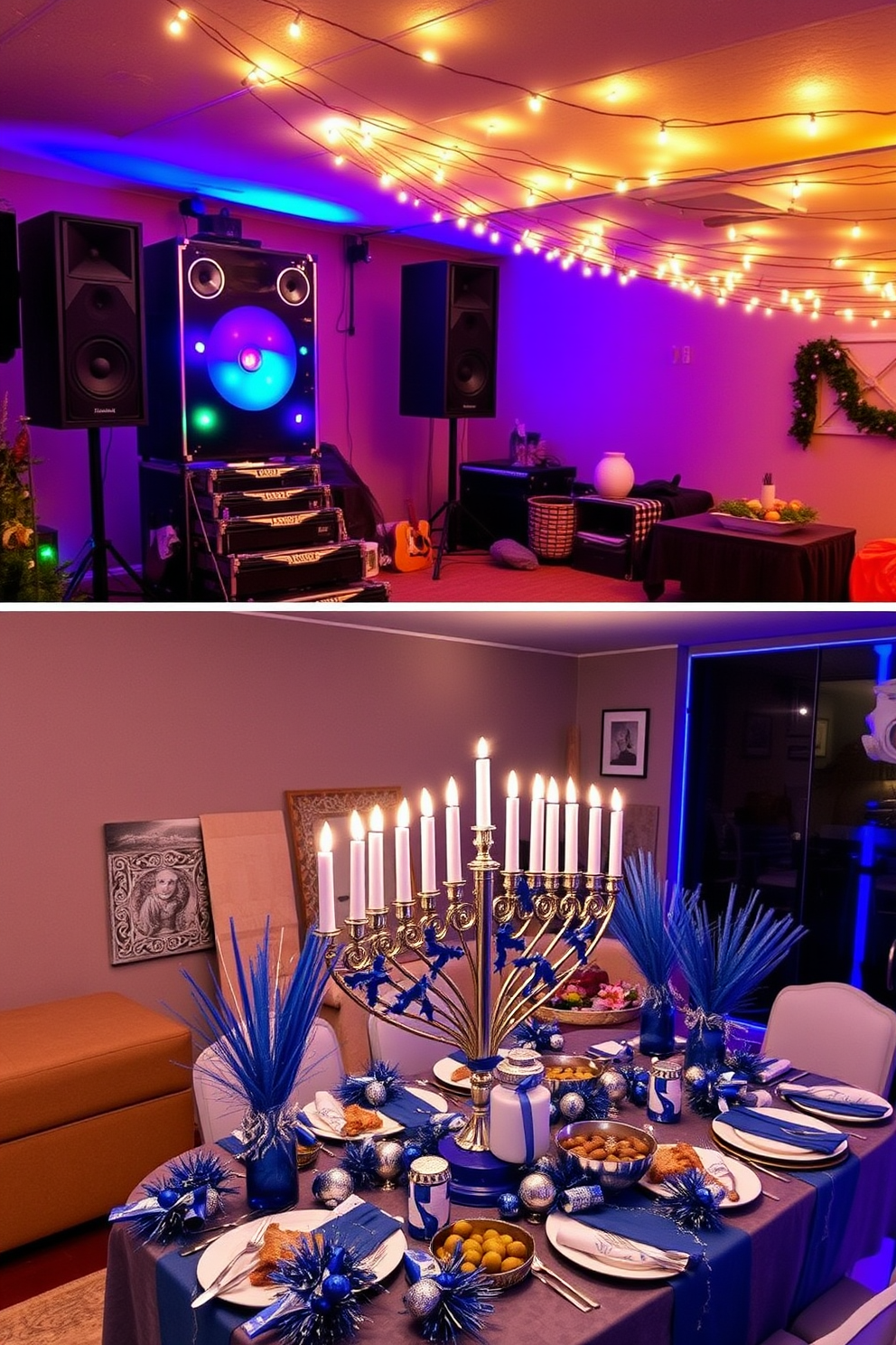 Basement Hanukkah Decorating Ideas 30