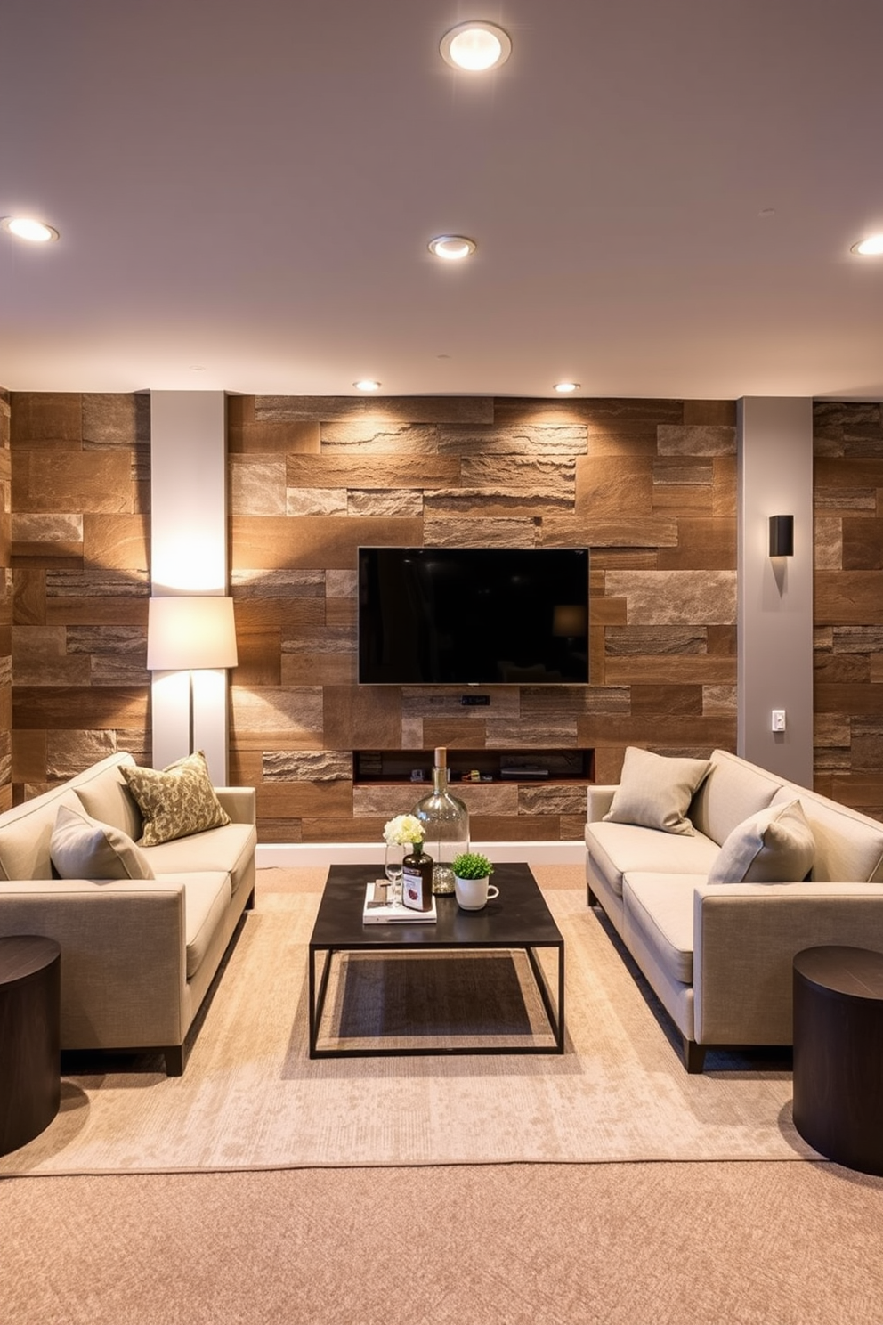 Basement Living Room Design Ideas 15