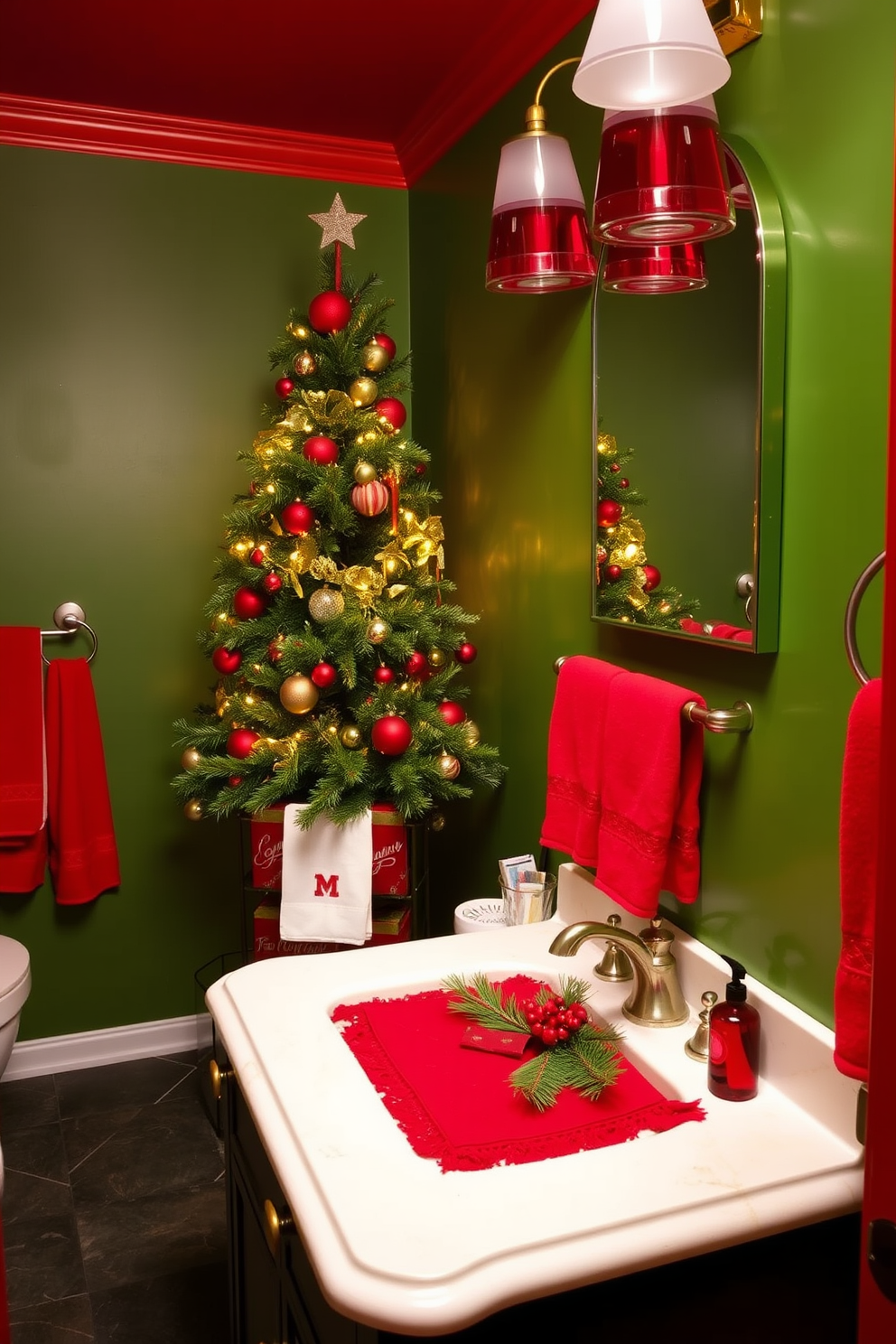 Bathroom Christmas Decorating Ideas 13