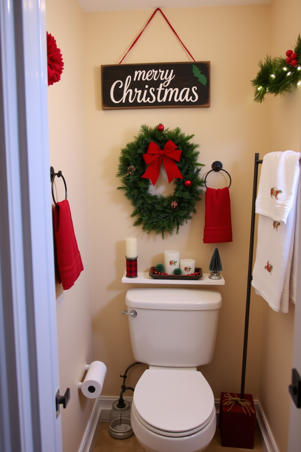 Bathroom Christmas Decorating Ideas 16