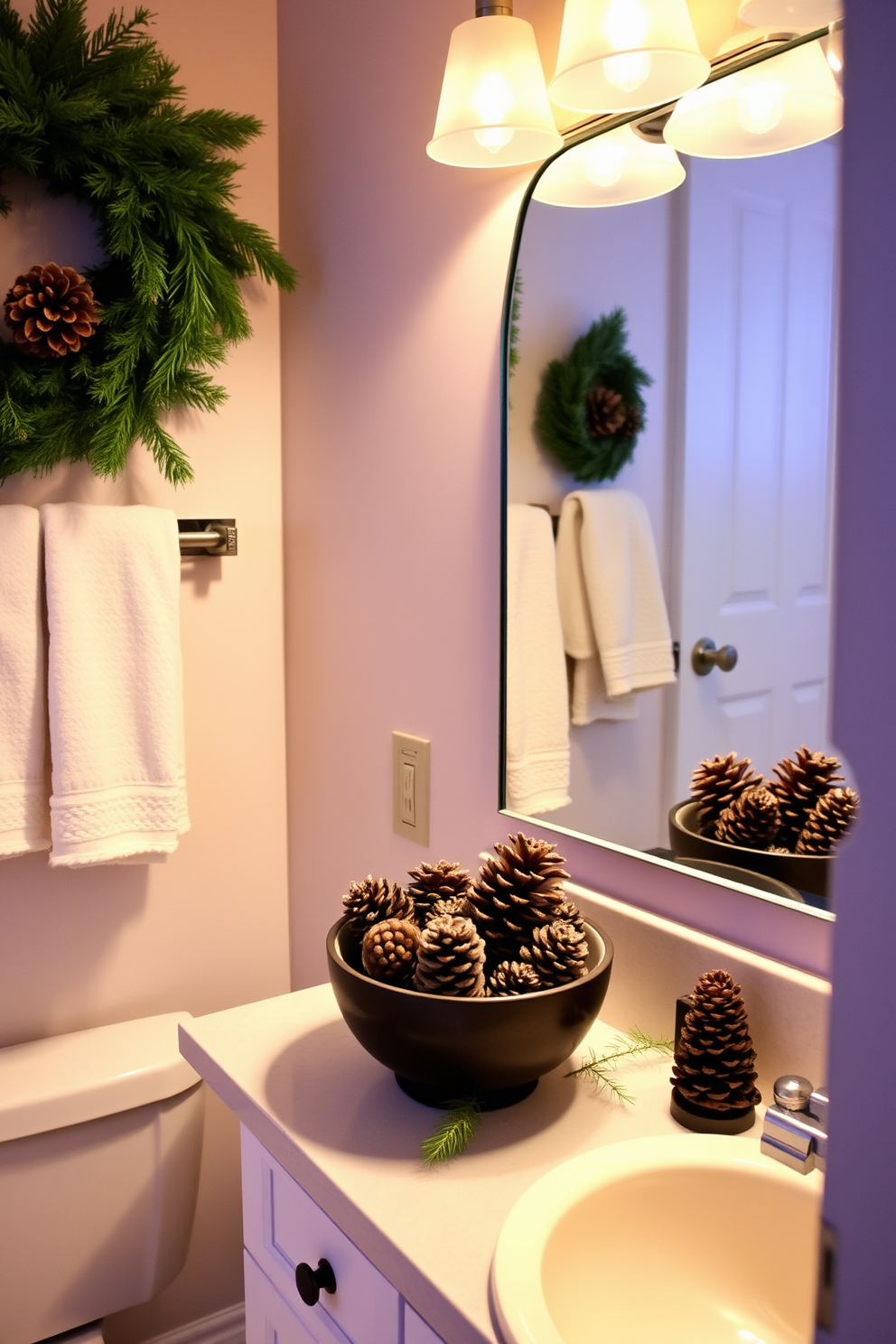 Bathroom Christmas Decorating Ideas 20