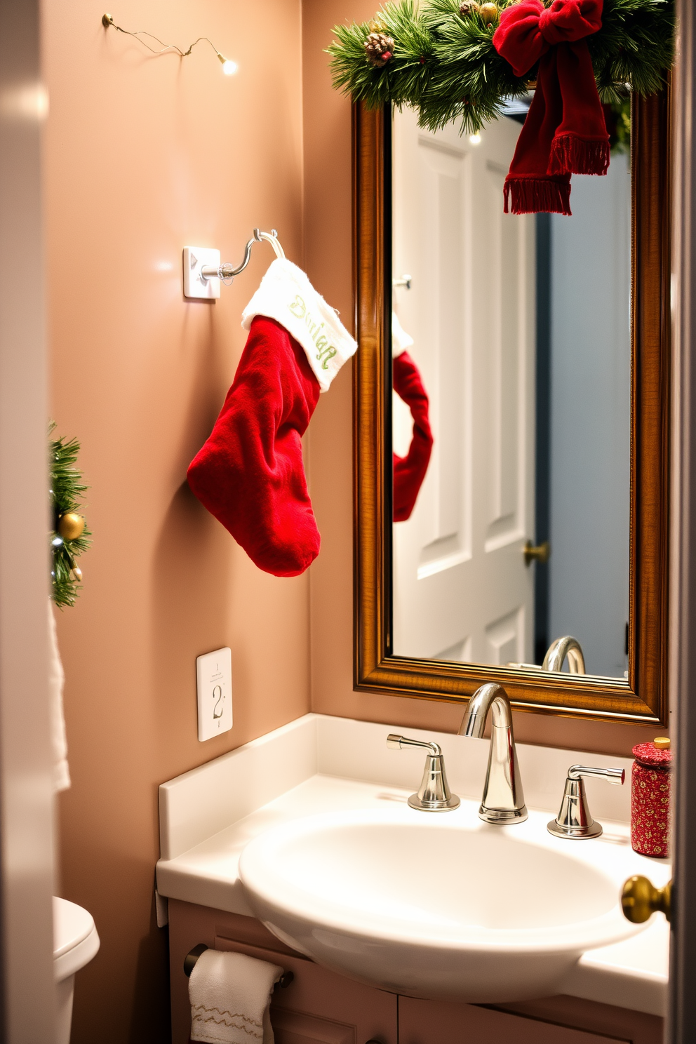 Bathroom Christmas Decorating Ideas 23