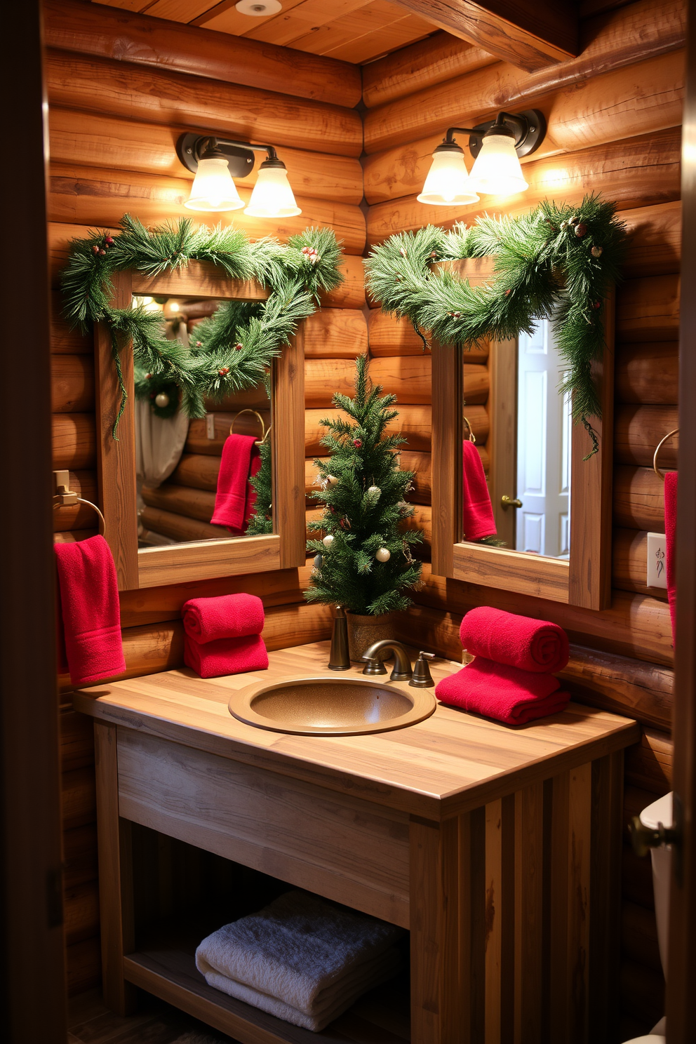 Bathroom Christmas Decorating Ideas 27