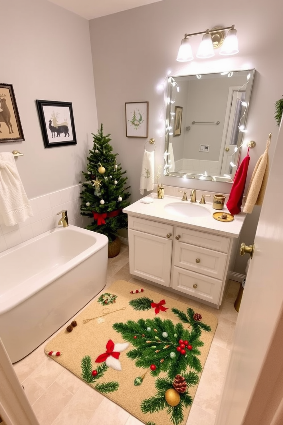 Bathroom Christmas Decorating Ideas 7