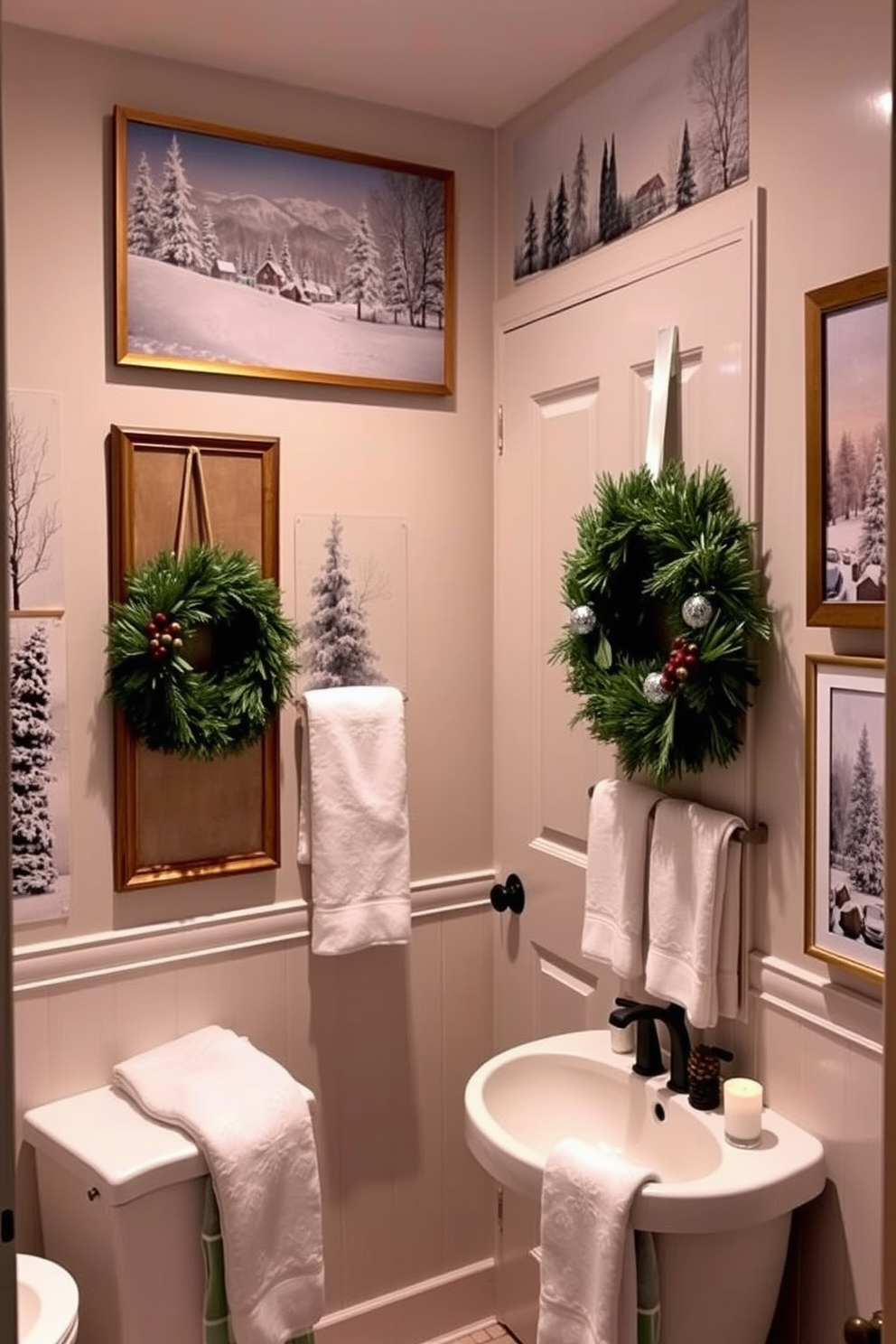 Bathroom Christmas Decorating Ideas 9