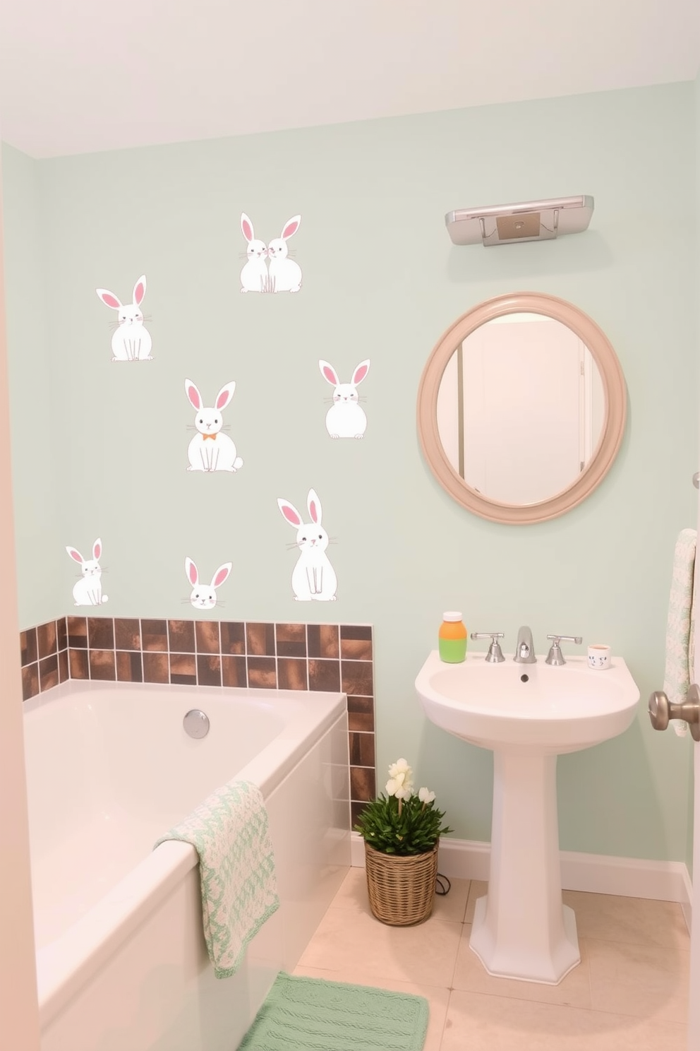 Bathroom Easter Decorating Ideas 23