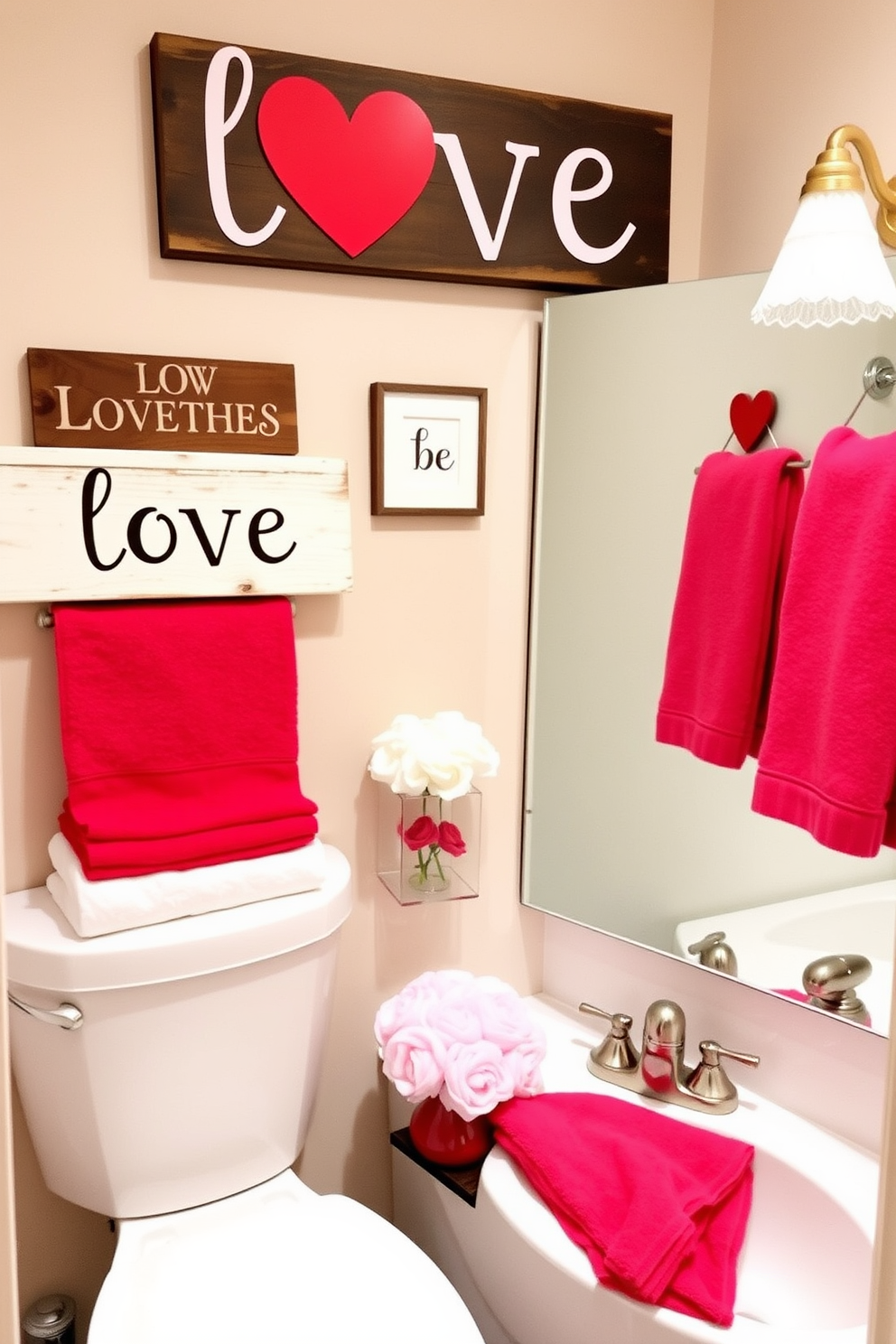 Bathroom Valentines Day Decorating Ideas 11