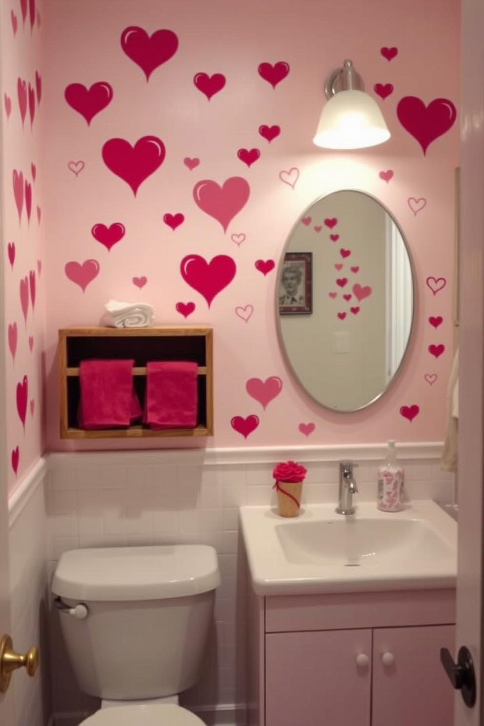 Bathroom Valentines Day Decorating Ideas 14