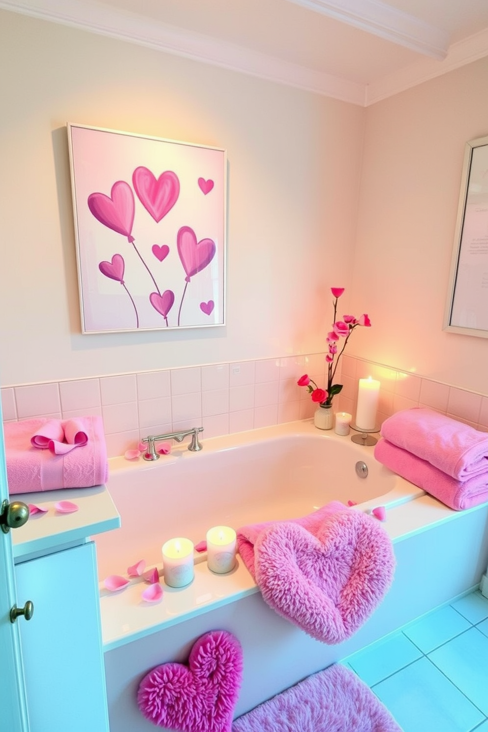 Bathroom Valentines Day Decorating Ideas 29