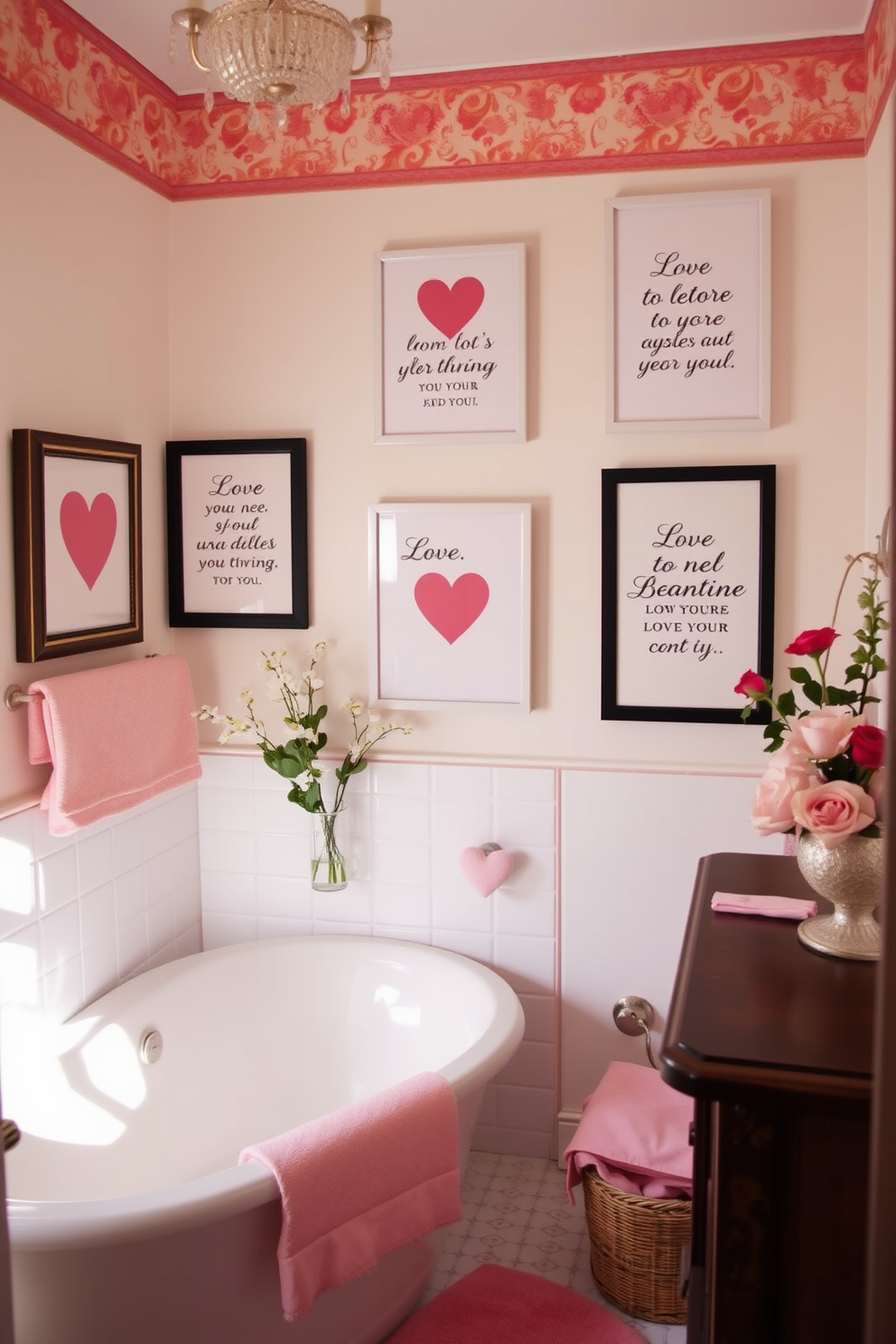 Bathroom Valentines Day Decorating Ideas 6