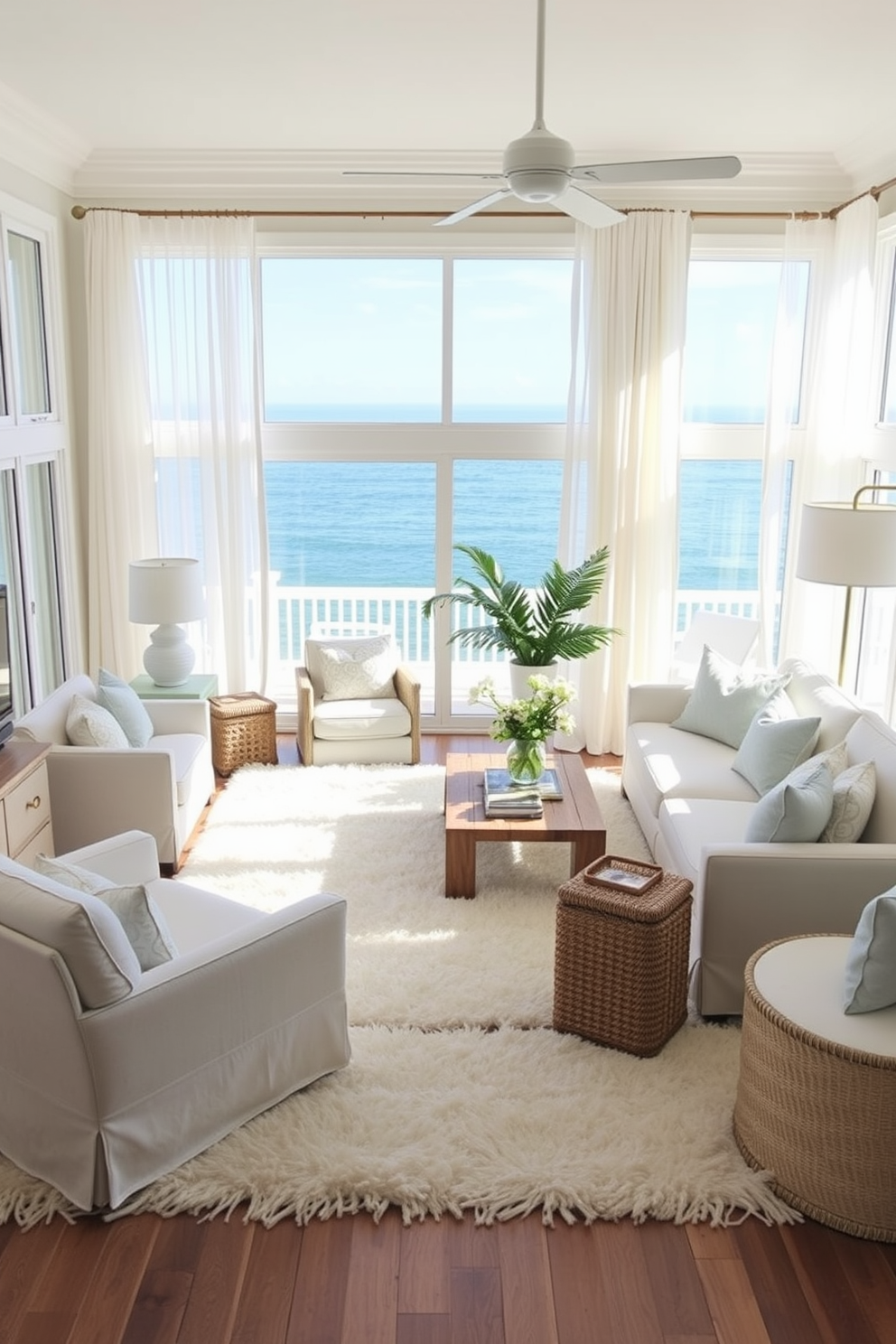 Beach Living Room Design Ideas 14