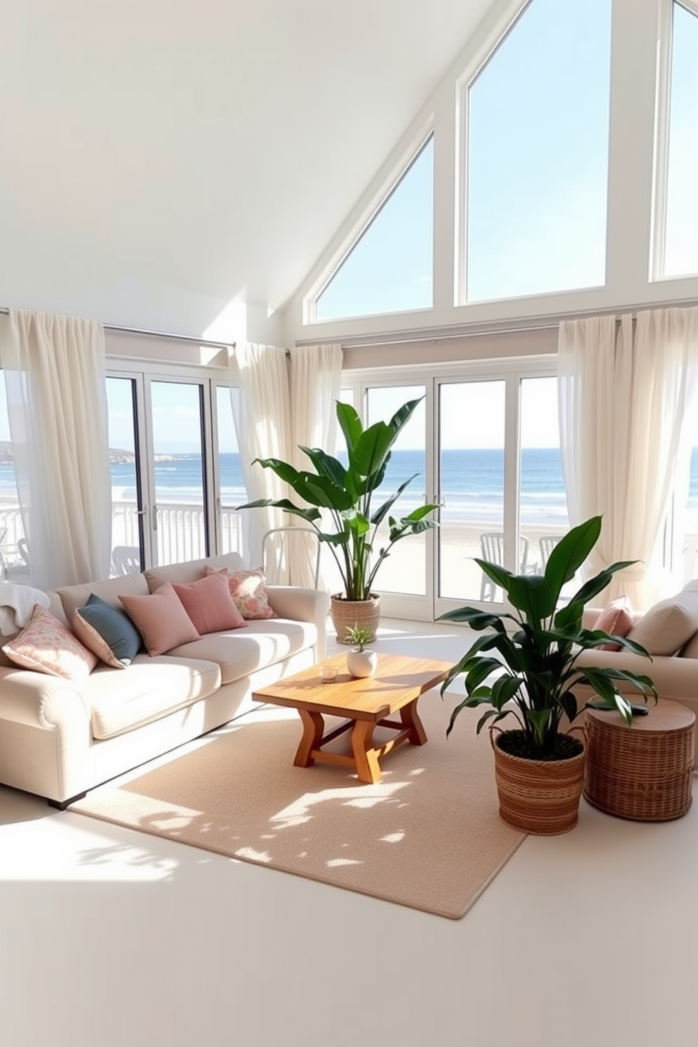 Beach Living Room Design Ideas 15