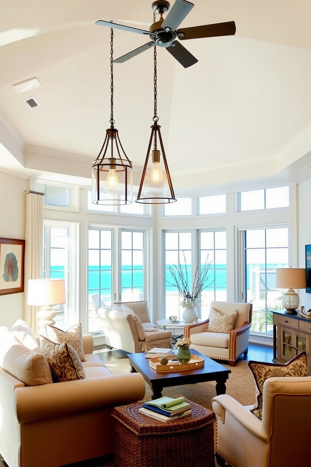 Beach Living Room Design Ideas 18