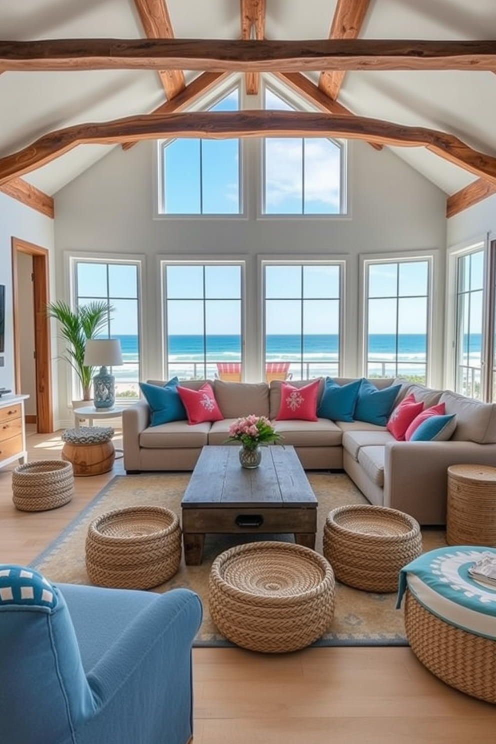 Beach Living Room Design Ideas 23