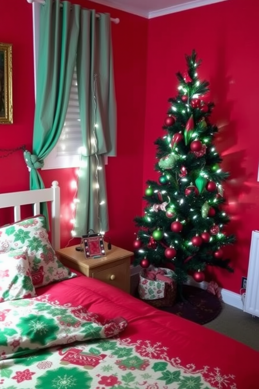 Bedroom Christmas Decorating Ideas 11