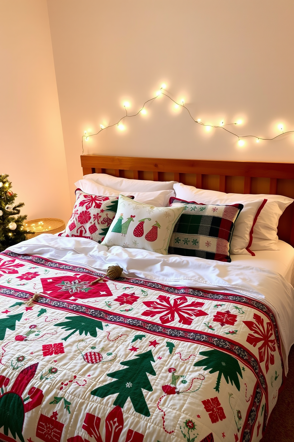 Bedroom Christmas Decorating Ideas 17