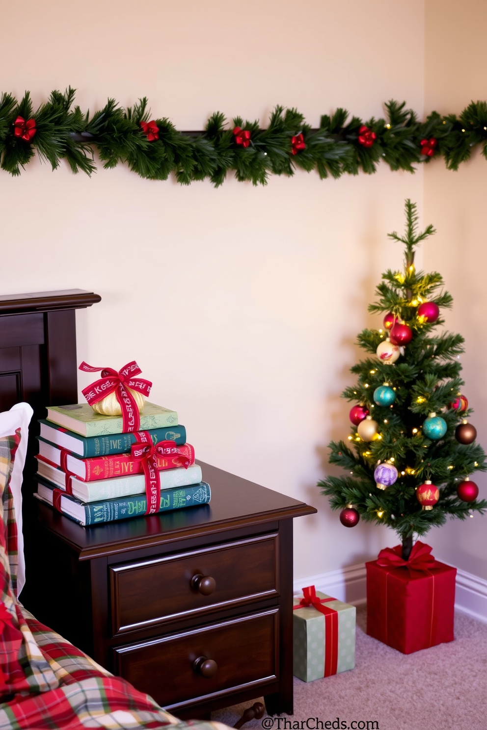 Bedroom Christmas Decorating Ideas 27