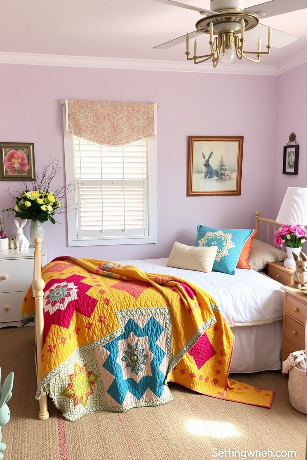 Bedroom Easter Decorating Ideas 11