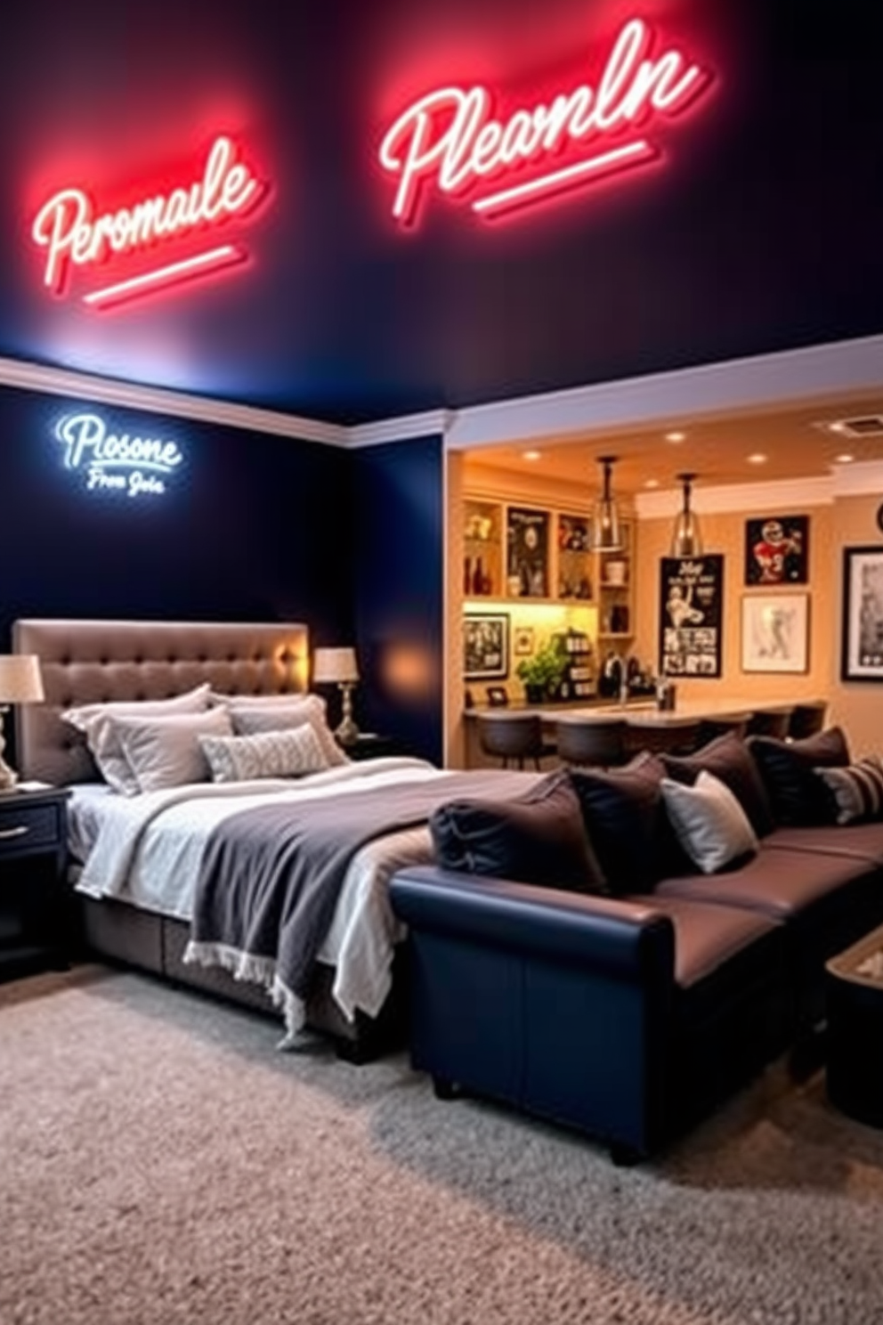 Bedroom Man Cave Design Ideas 27