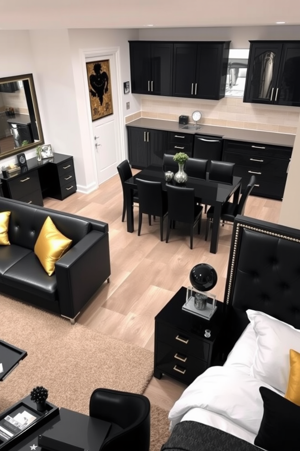 Black Apartment Design Ideas 12