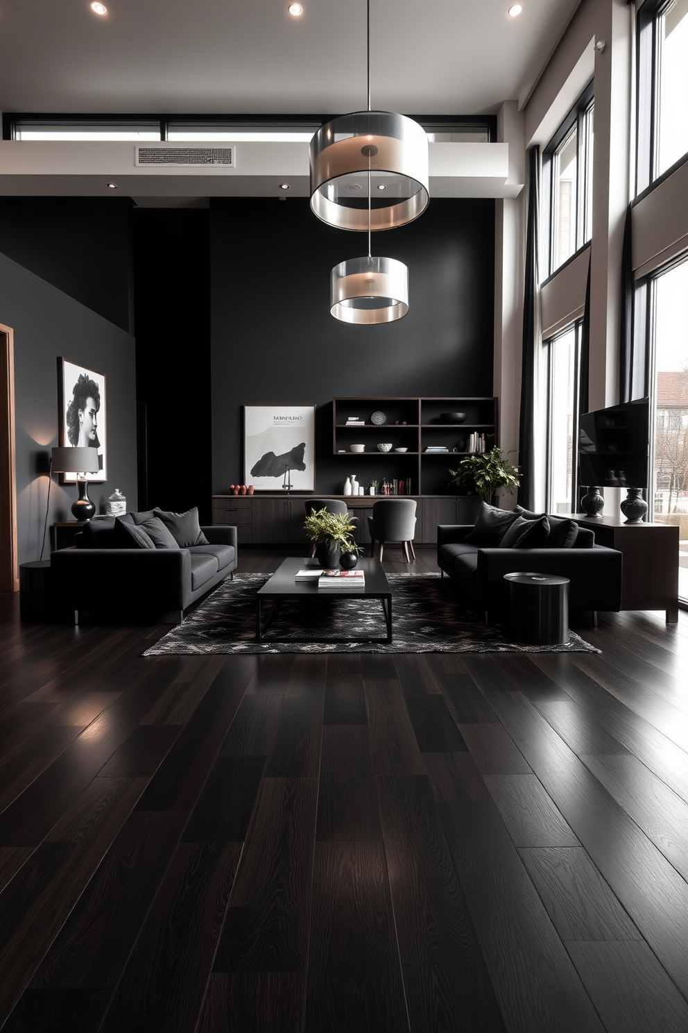 Black Apartment Design Ideas 13